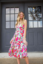 Runaway With Me Dress-Fuschia