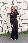Drawn To You Pants-Black