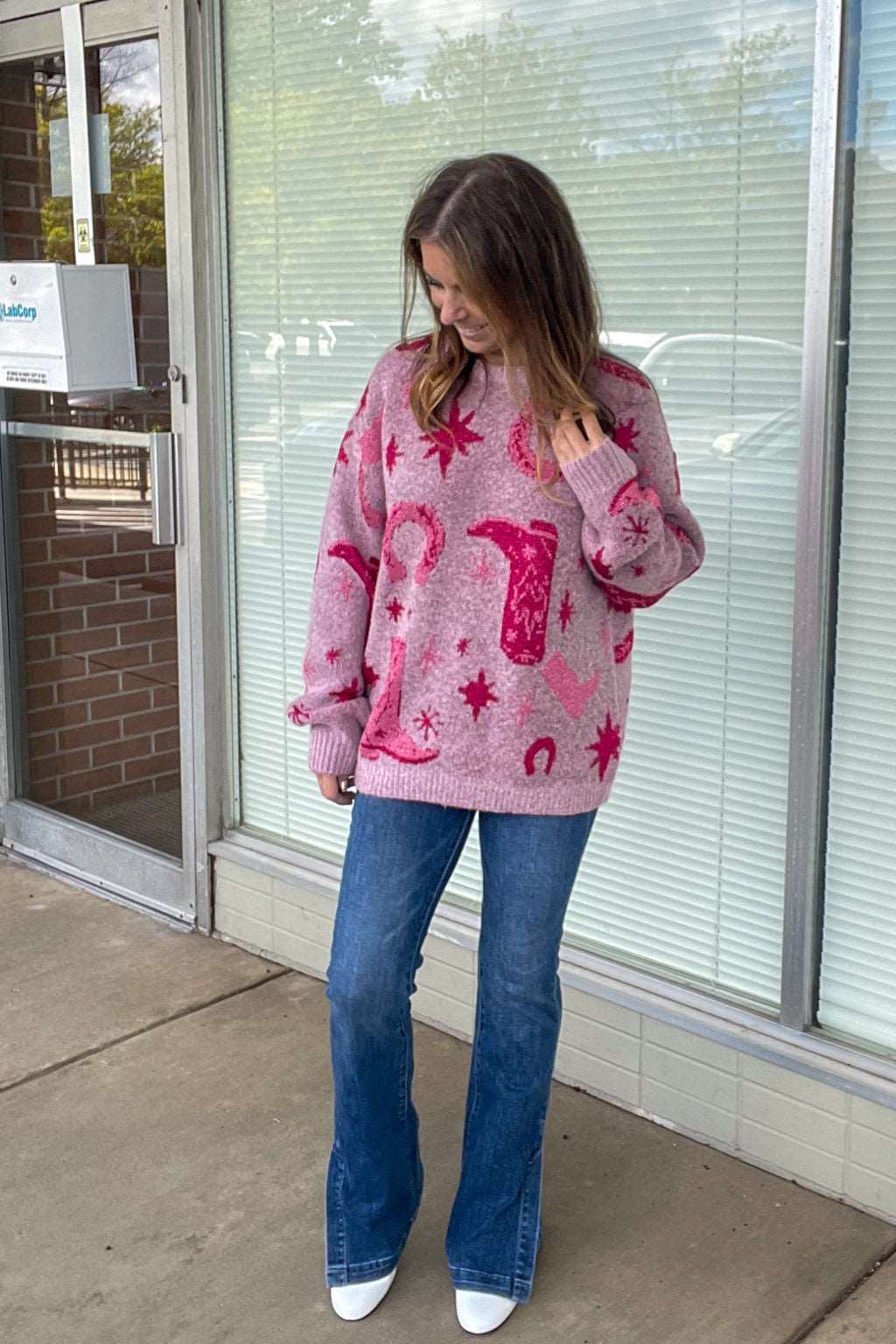 Back To My Roots Sweater-Blush