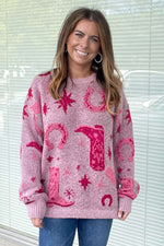 Back To My Roots Sweater-Blush