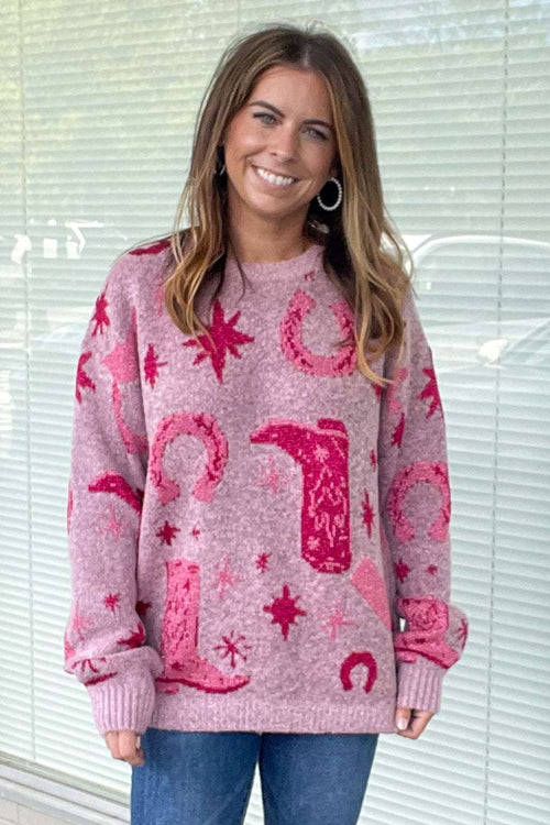 Back To My Roots Sweater-Blush