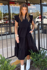 Covered By Love Maxi Dress - Black