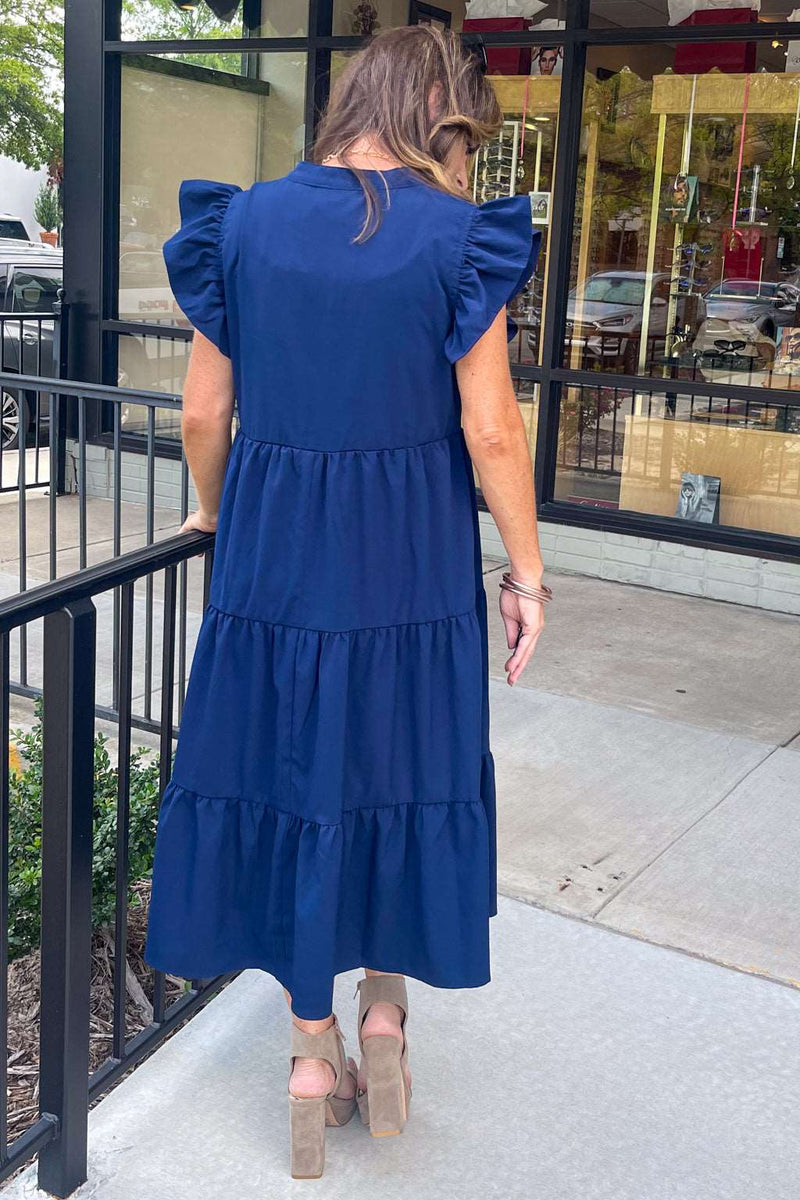 Covered By Love Maxi Dress - Navy