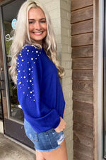 Picture Me Perfect Top-Royal Blue