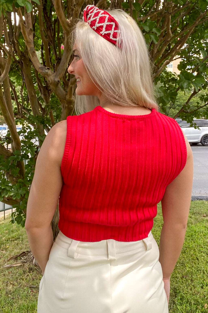 Point Me To The Way Top-Red