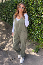 Change Your Mind Jumpsuit-Olive