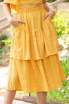 Bright As The Sun Skirt-Yellow