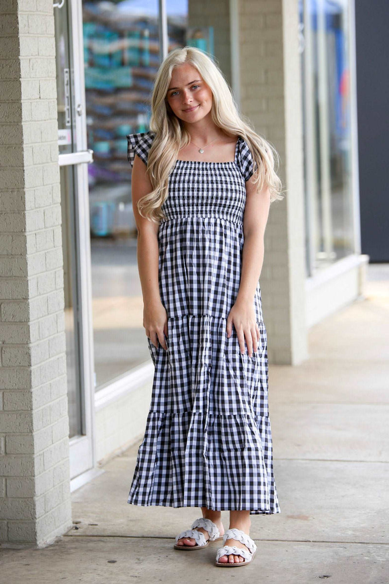 Buddy Love-Brynn Black Checker Maxi