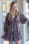 Fireside Memories Dress-Charcoal