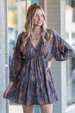 Fireside Memories Dress-Charcoal