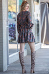 Fireside Memories Dress-Charcoal
