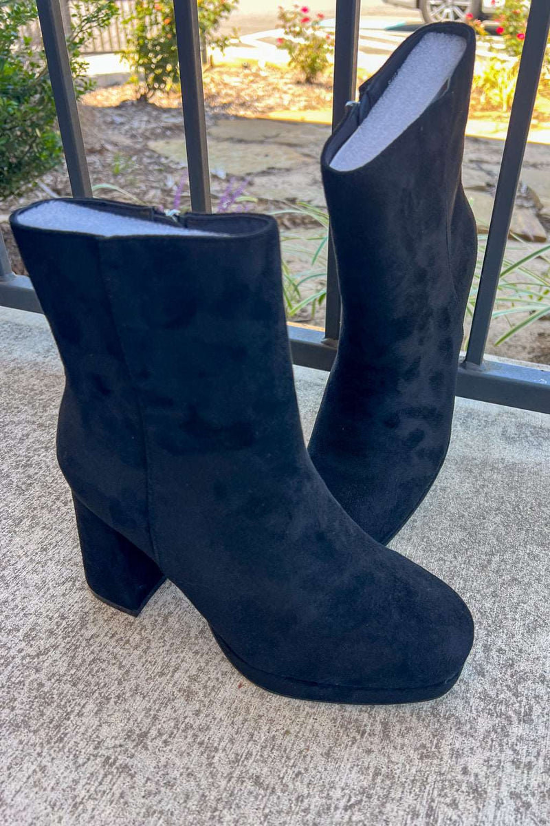 Corky's Footwear - Slug Bug Suede Bootie-Black