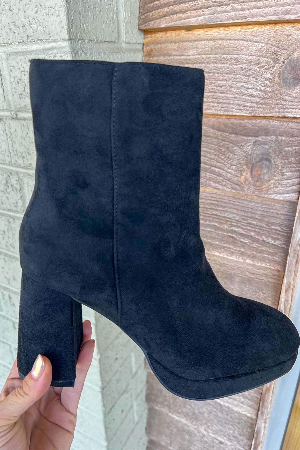 Corky's Footwear - Slug Bug Suede Bootie-Black