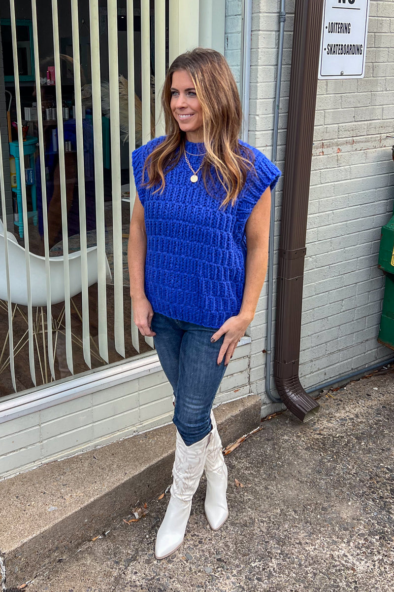 English Factory Chunky Knit Sweater Vest