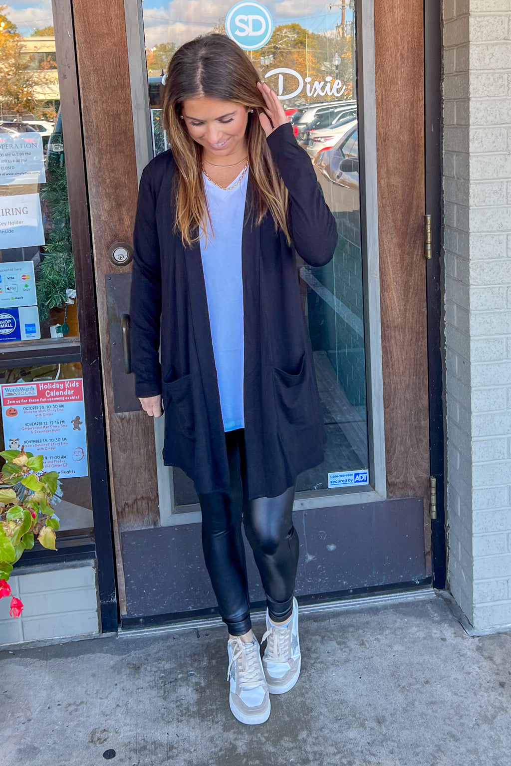Zenana Open Front Pocket Cardigan