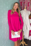 Zenana-Long Sleeve Swing Dress