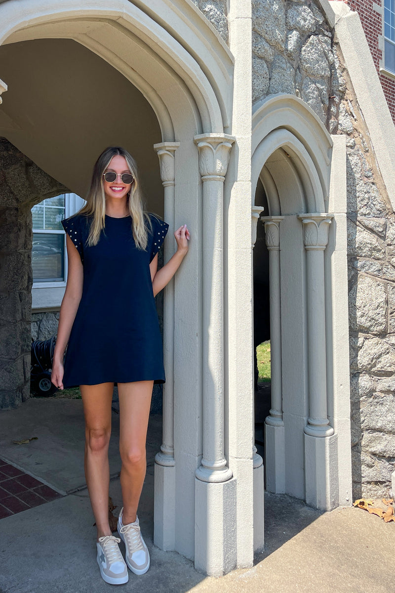 New Chapter Shirt Dress-Black