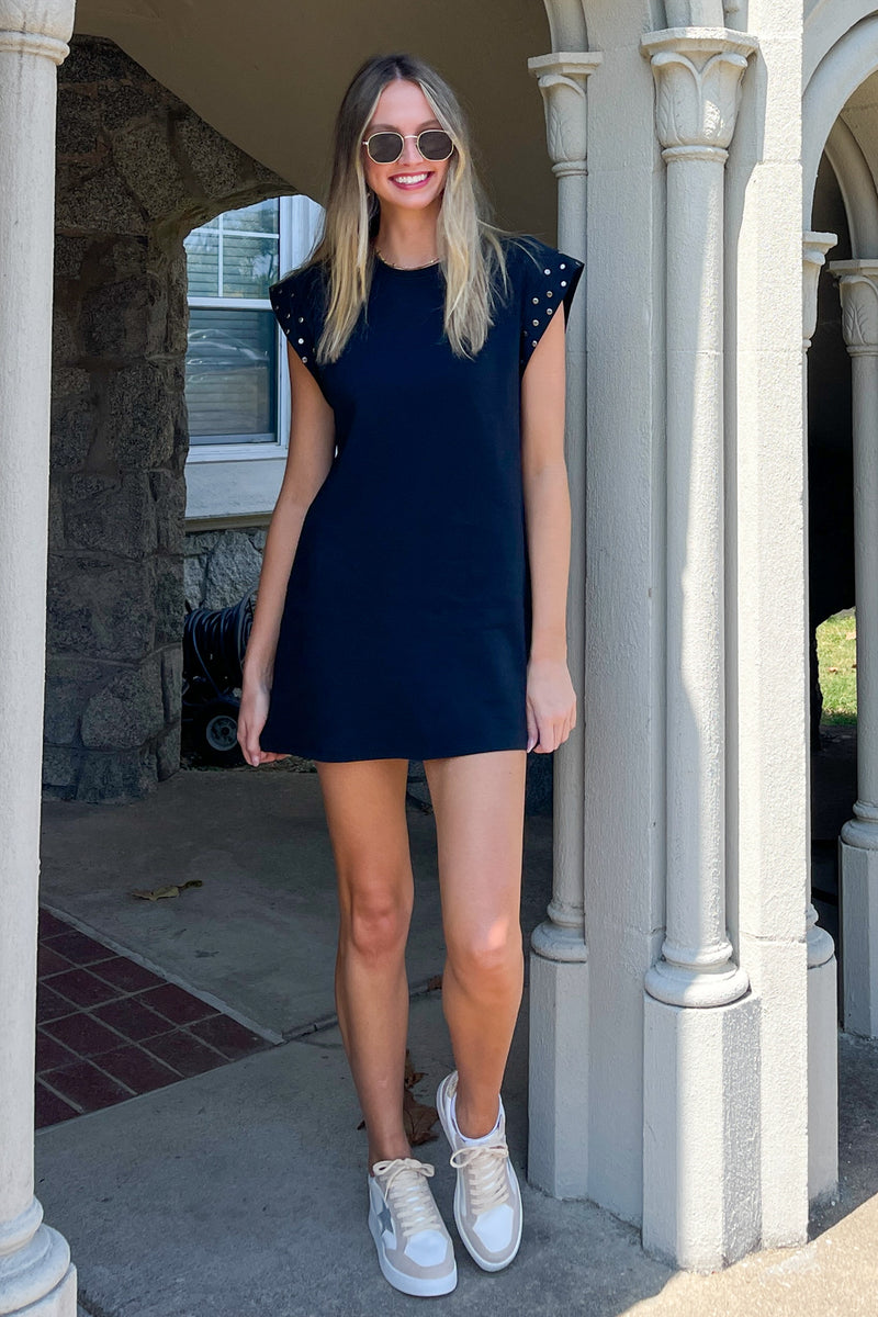 New Chapter Shirt Dress-Black