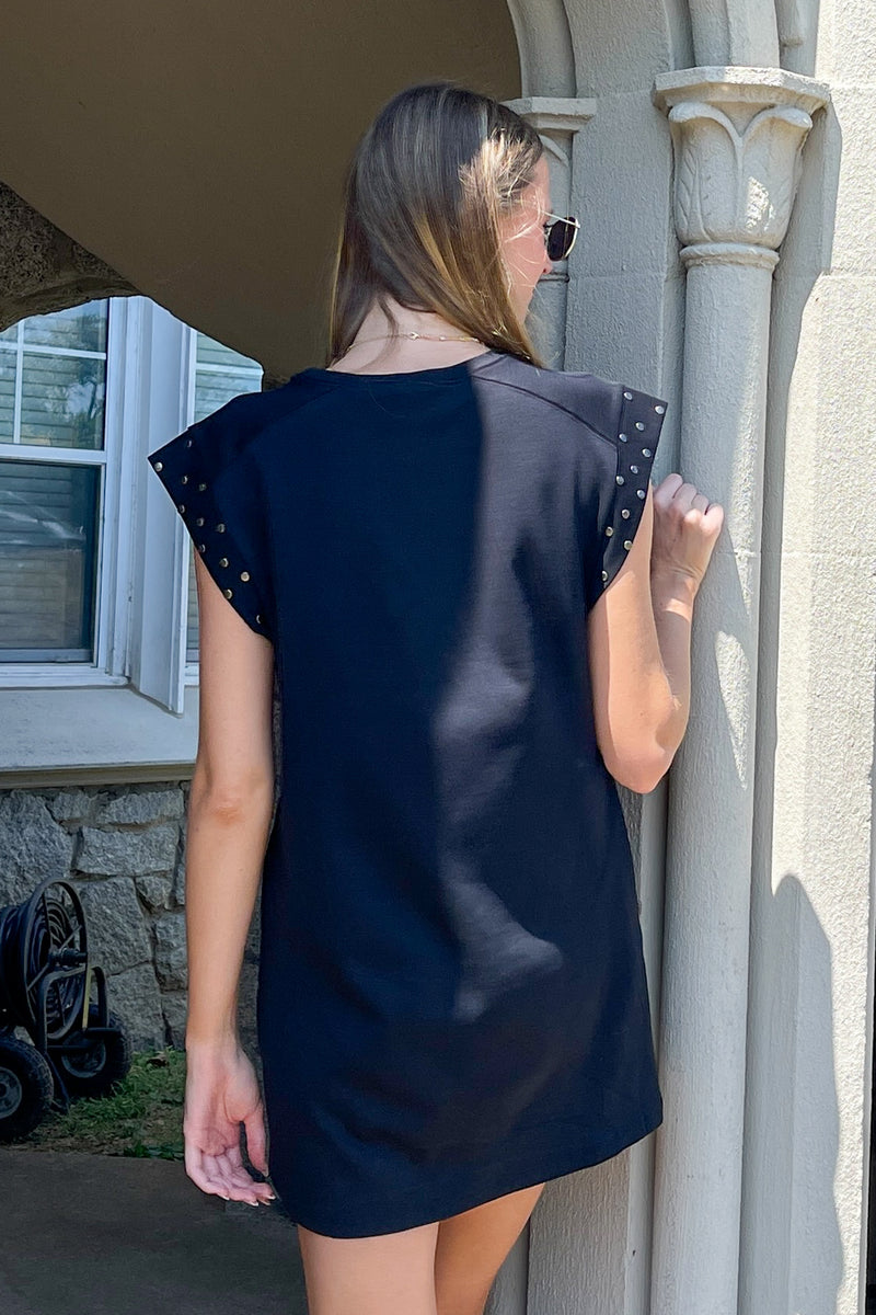New Chapter Shirt Dress-Black