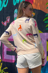 THML-Ride To The Stables Sweater Top-Cream