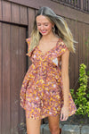 Leaves Are Falling Dress-Red Bean