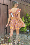 Leaves Are Falling Dress-Red Bean