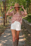 SALE-THML-Take An Autumn Stroll Top-Red