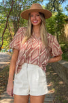THML Geometric Fall Top