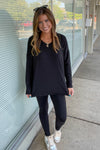 Zenana two Piece Lounge Set In Black