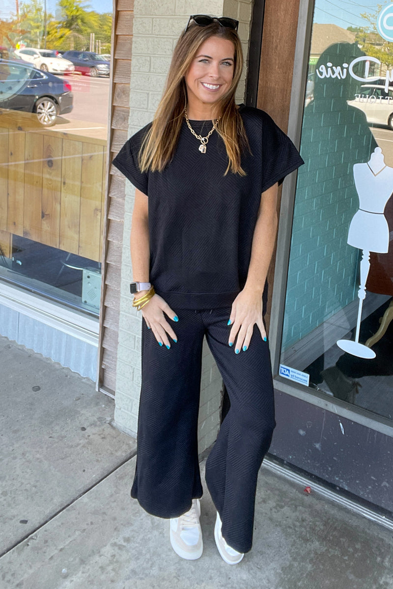 See And Be Seen Textured Set Black