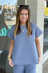 See And Be Seen Quilted Set Blue