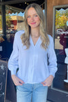 Zenana Long Sleeve Airflow Top in White