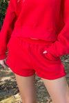 Adorable Days Shorts-Red
