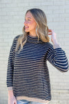 Hi Low Striped Soft Sweater & Merci