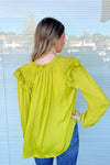 Together Forever Top-Chartreuse