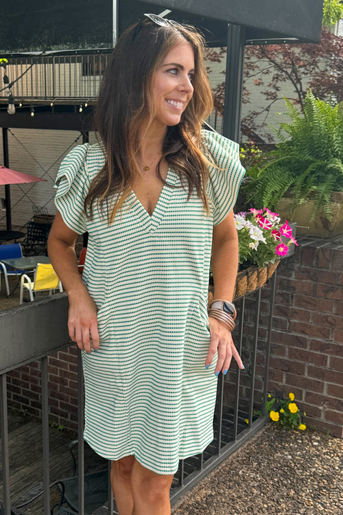 It's In The Details Dress-Green