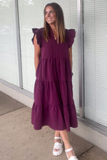 Wonderstruck Maxi Dress - Eggplant