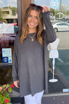 Zenana-Long Sleeve Round Neck Tunic Top
