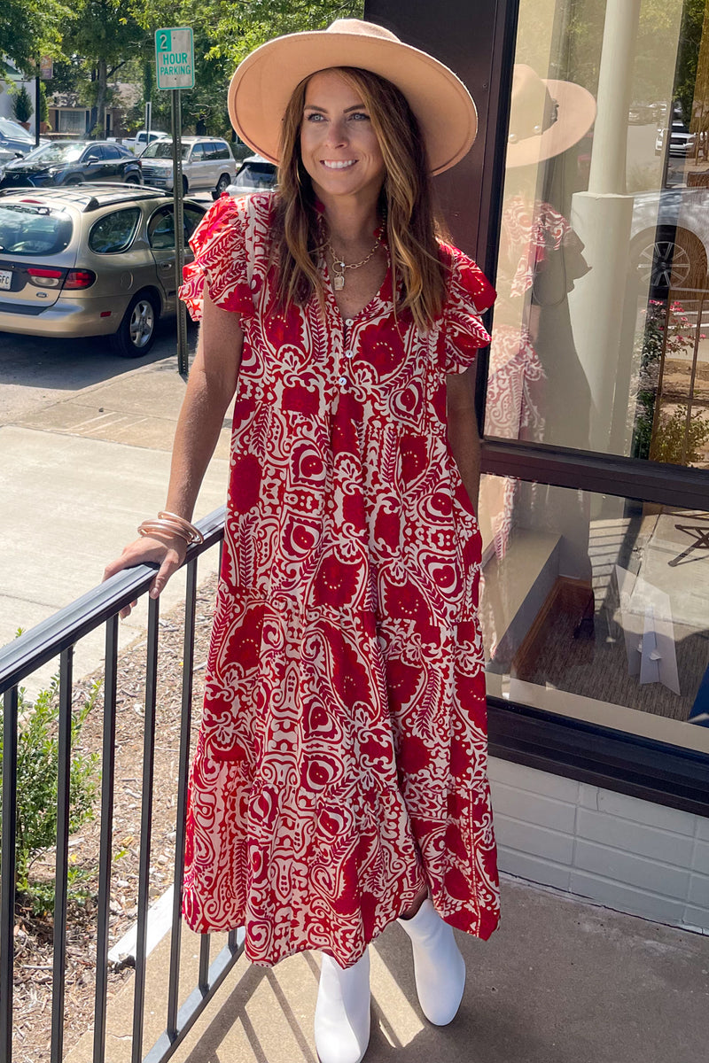 The Kelsey Dress-Ruby