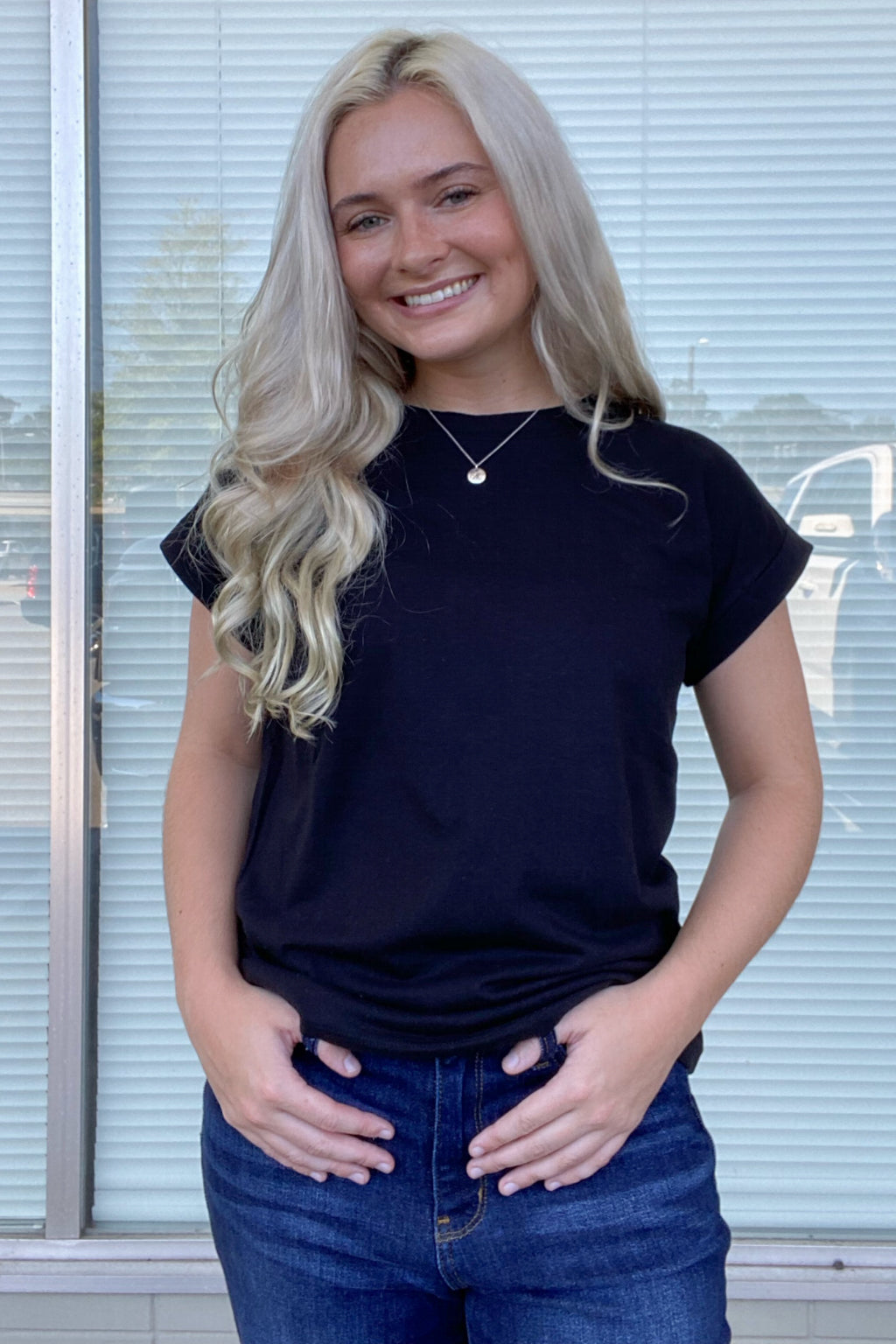 Zenana Cotton Short Sleeve T-Shirt Black