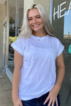 Zenana Cotton Crew Neck Short Sleeve Top
