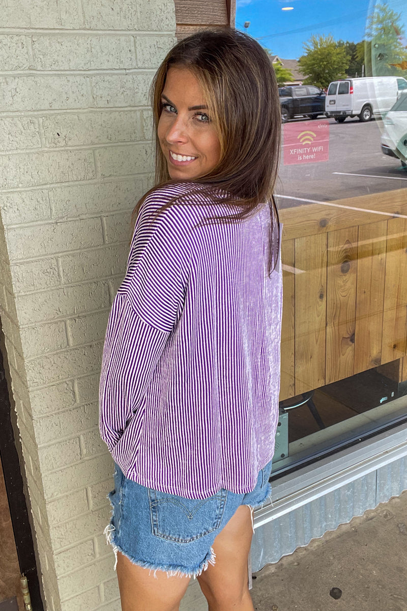 Zenana-Ribbed Boat Neck Drop Shoulder Top