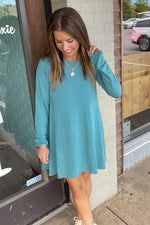 Light Teal Zenana Swing Tunic With Pockets