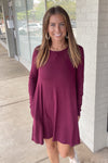 Maroon Zenana Swing Tunic With Pockets