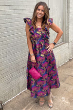 TCEC-Feel The Romance Midi Dress-Magenta