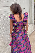 TCEC-Feel The Romance Midi Dress-Magenta
