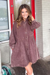 Staying Optimistic Dress-Brown