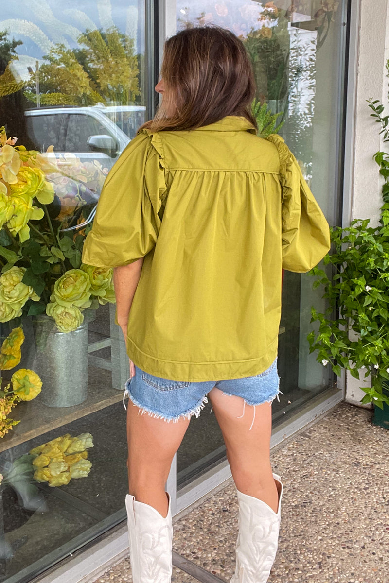 Graceful Impression Top-Martini Olive