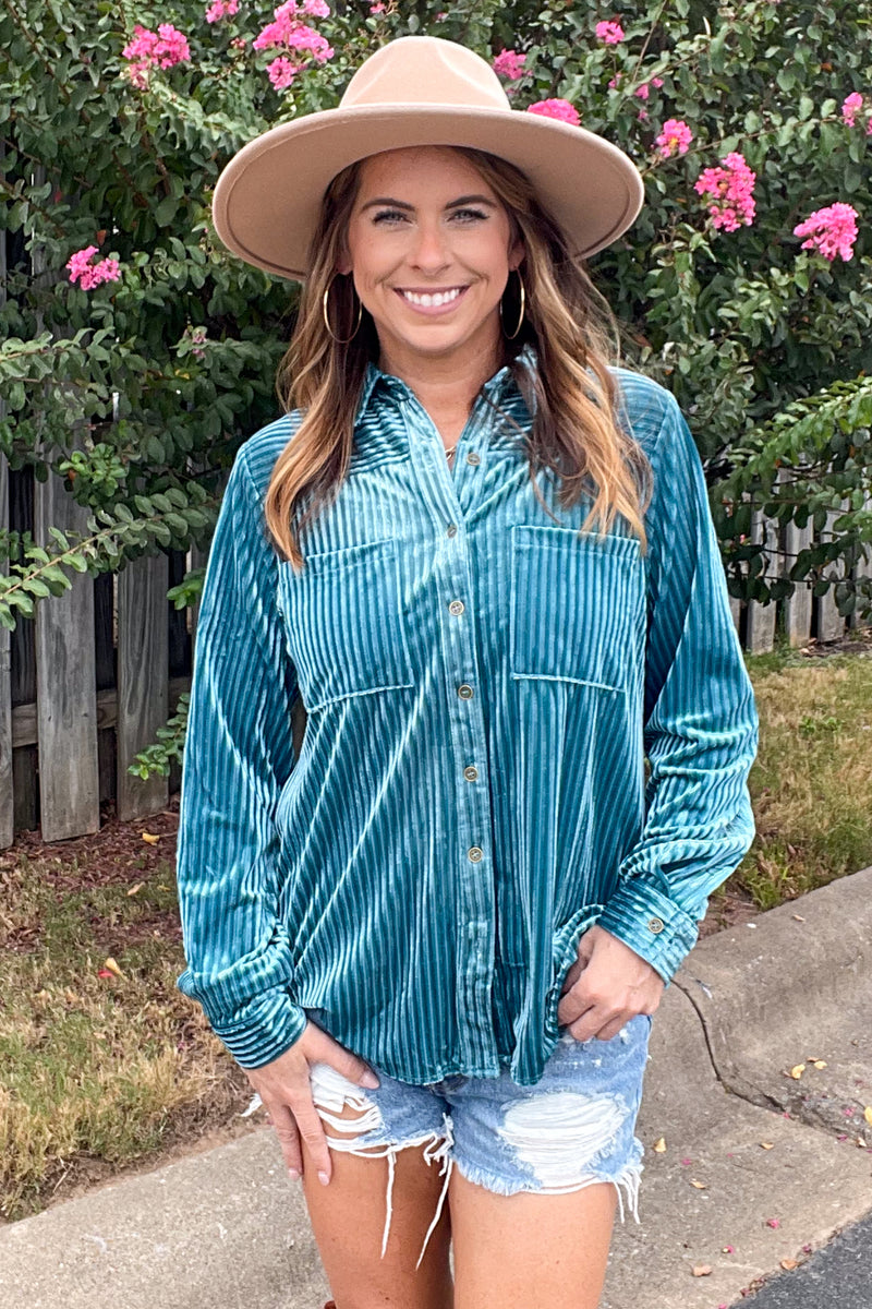Making Things Happen Top-Teal Blue