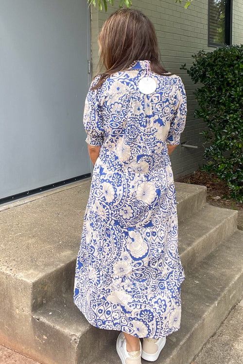 Think Differently Dress-Blue